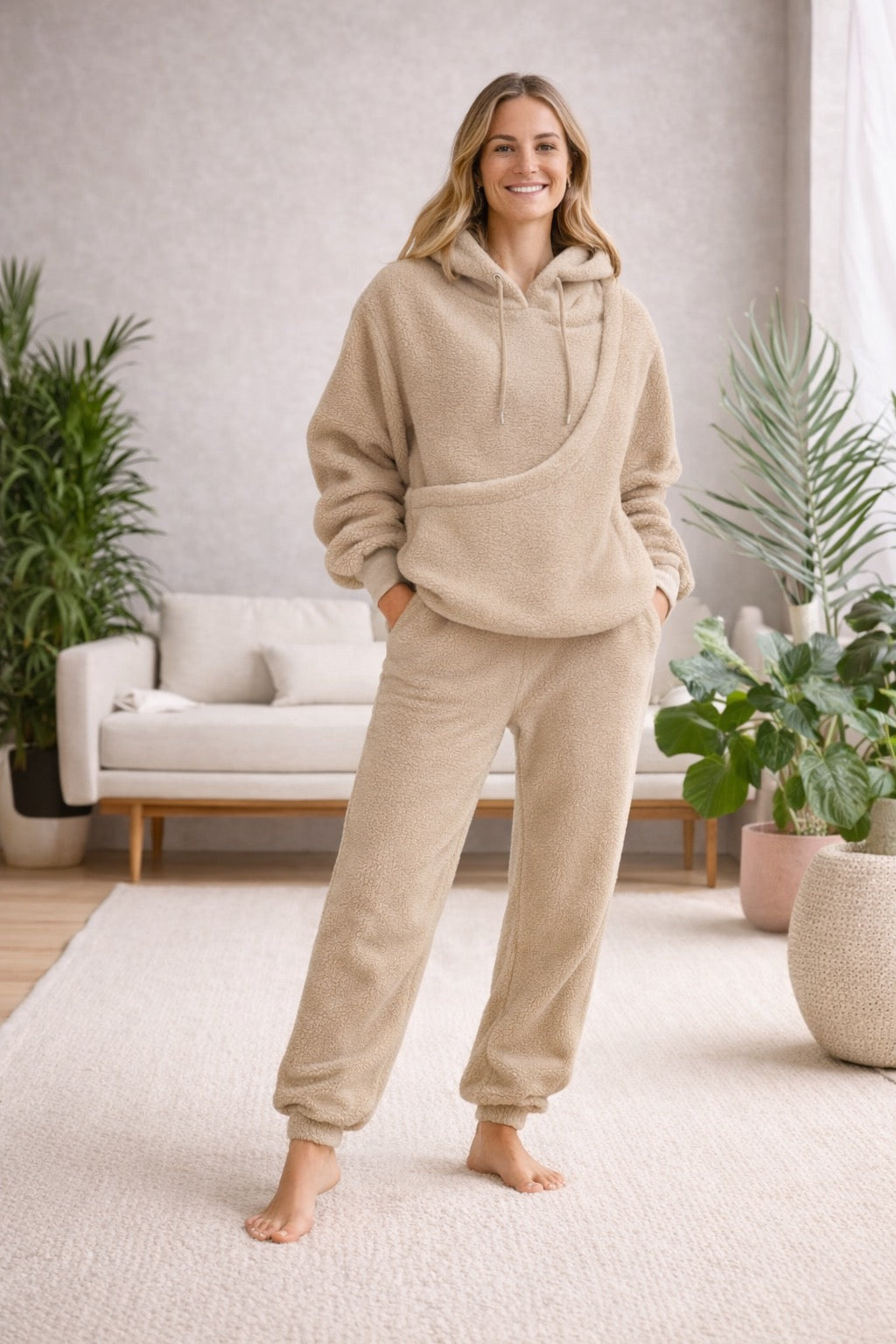 The Aurora Hoodie - Beige